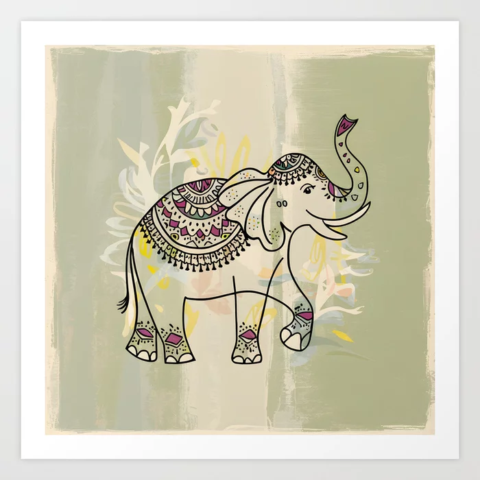 Elephant Art Print