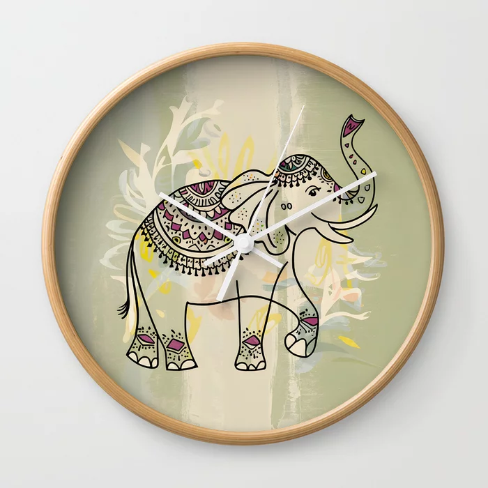 Elephant Wall Clock